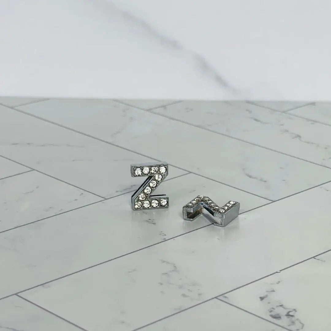Pavé Letters -Silver Charms