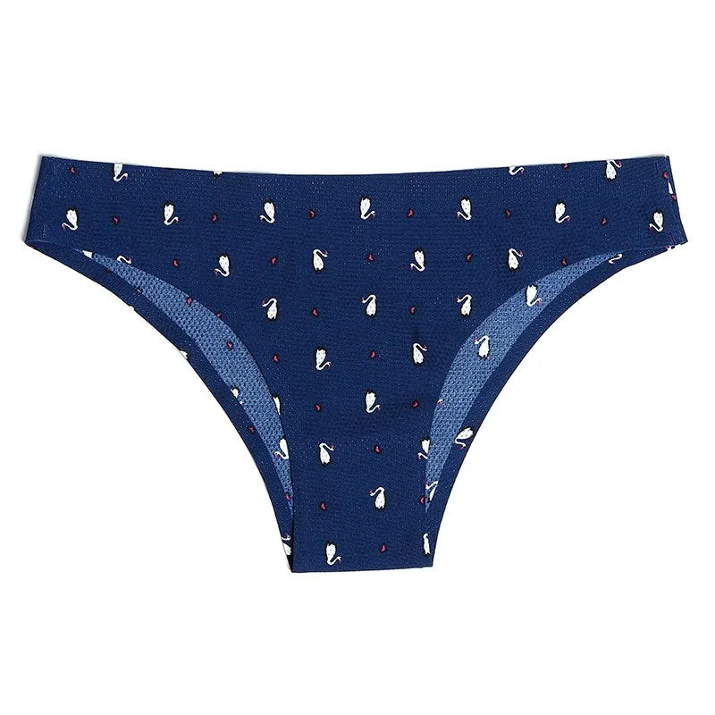 Print Mesh Seamless Thongs