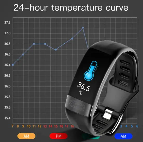 Smart Health Bracelet w/ECG, Heart Rate, and Sleep Monitoring