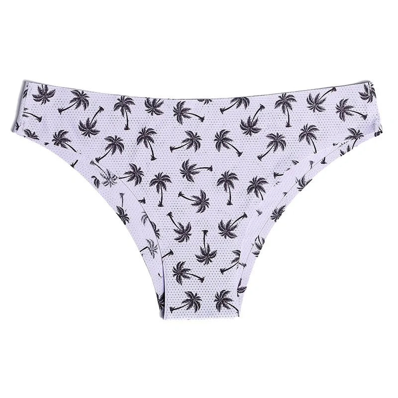 Print Mesh Seamless Thongs