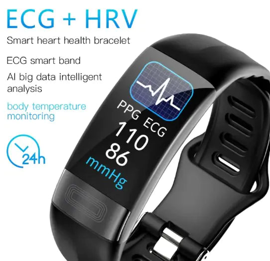 Smart Health Bracelet w/ECG, Heart Rate, and Sleep Monitoring
