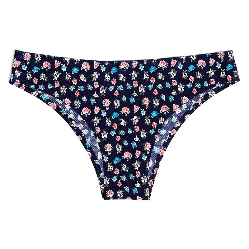 Print Mesh Seamless Thongs