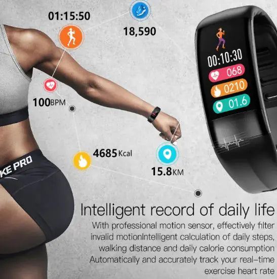 Smart Health Bracelet w/ECG, Heart Rate, and Sleep Monitoring