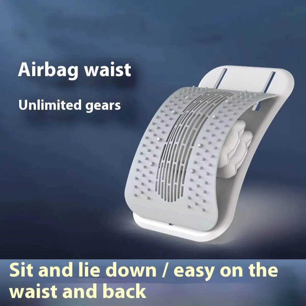 Adjustable Back Stretcher & Massager for Pain Relief
