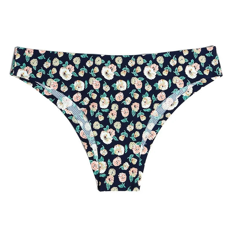 Print Mesh Seamless Thongs