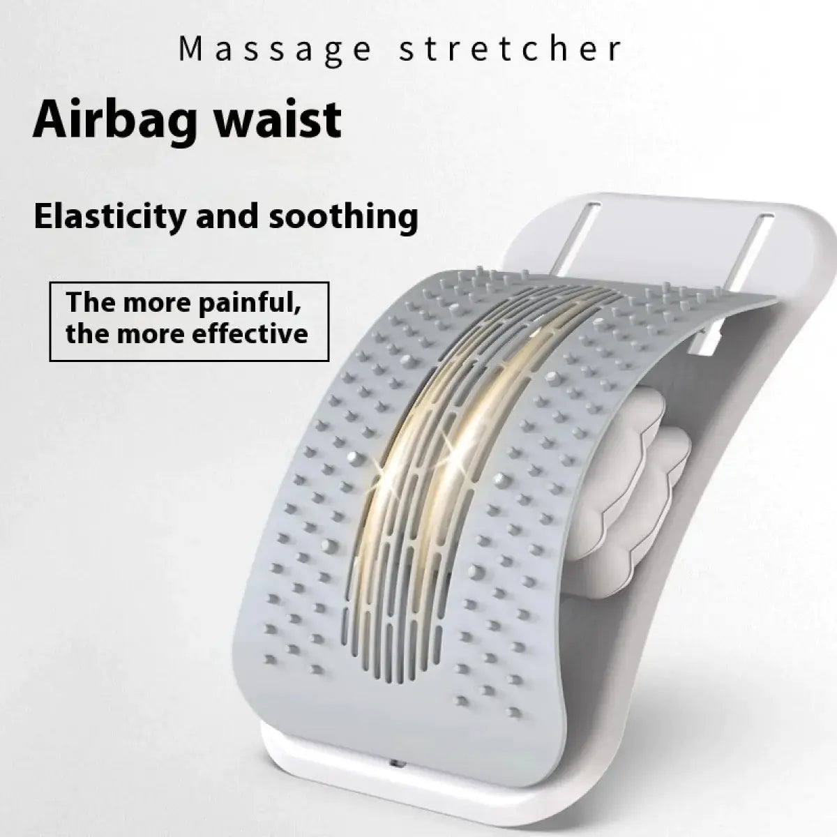 Adjustable Back Stretcher & Massager for Pain Relief