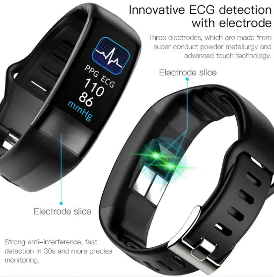 Smart Health Bracelet w/ECG, Heart Rate, and Sleep Monitoring